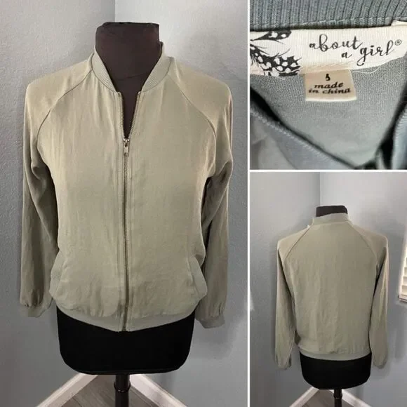 About a Girl lightweight Zip Long Sleeve Jacket size 6 - Picture 1 of 1